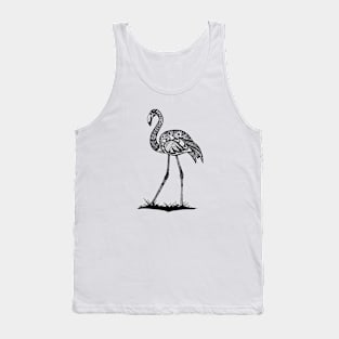 The flamingo sharpie art Tank Top